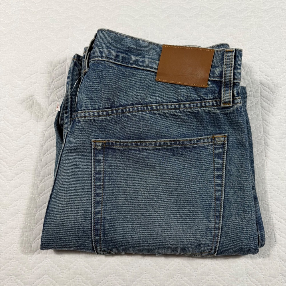 Alex Mill Jeans Men 36x32 Blue Straight Leg Button Fly Made in USA Cotton NWOT